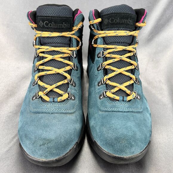 Columbia Newton Ridge Women’s 9.5 Hiking Boots Waterproof Teal Pink BL4552-343 - Picture 7 of 17